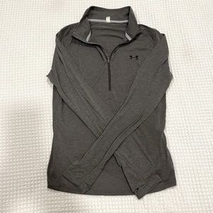 Womens Under Armour Heat Gear Long Sleep 3/4 Zip Size L